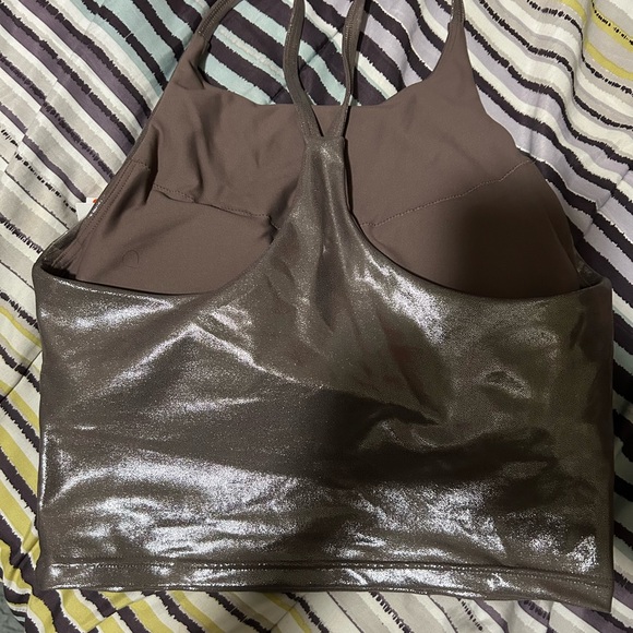 Old Navy Shimmering Silver Tank Top - Picture 2 of 3